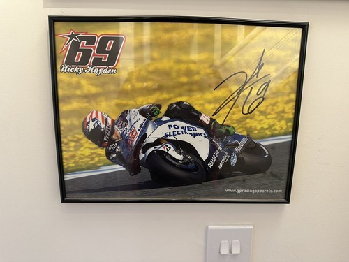 Nicky hayden signed poster - nicky,