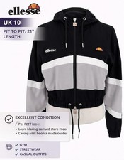 Ellesse Cropped Jacket Black