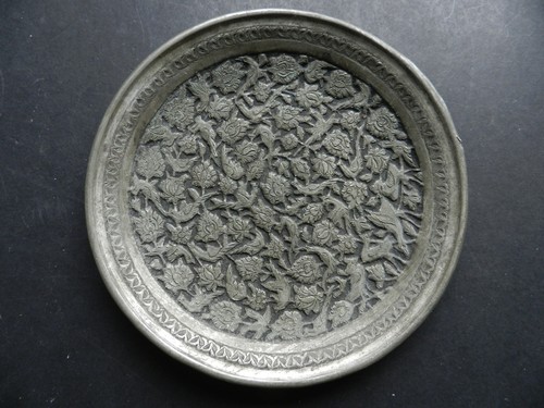 Antique hand engraved tin - hand,