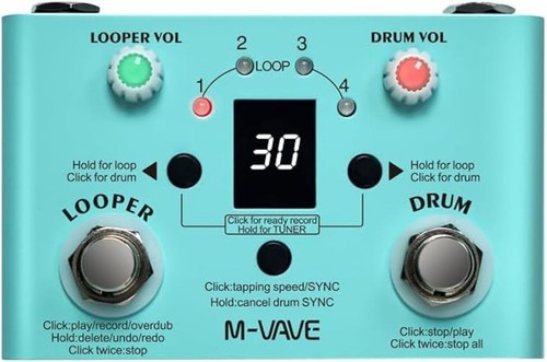 Vave looper pedal - looper, drum