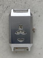 A Fine And Sought-After FHF 29 Art Deco Chrome Jump Hour Rectangular Watch