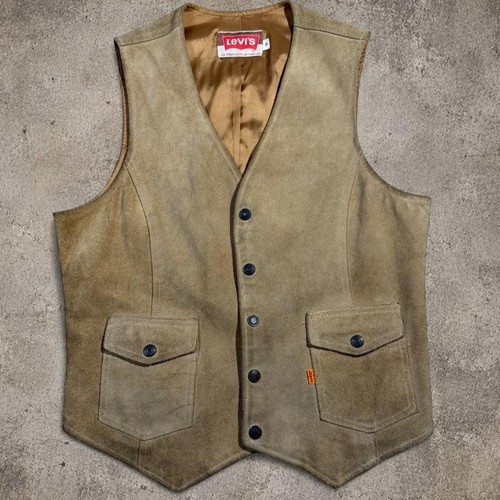 Levi suede leather vest - suede,