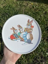 Vintage Gaydon Melmex Plate Bunny Rabbit Design Retro 7inch Children’s Melamine