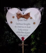 Christmas Memorial heart Mum