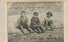 They Only Want Pears Soap Advert Children Illust. Gold Medal Virtues Bk Rf 33461