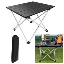 Portable Folding Outdoor Camping Kitchen Work Top Table Picnic BBQ Beach & Bag