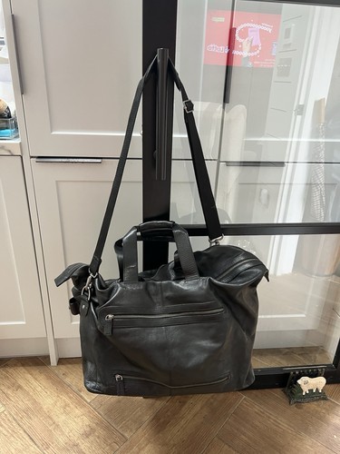 Marks spencer leather holdall - marks,