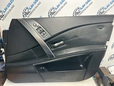 BMW 530d Osf Door Card Black Leather 03-09 E90 pre LCI DRIVERS FRONT