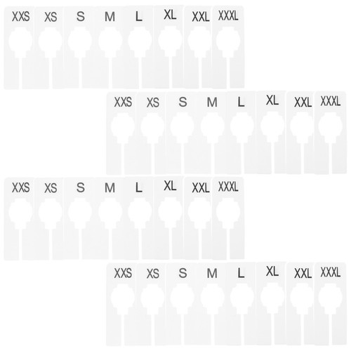 Pieces clothing size tag - size,