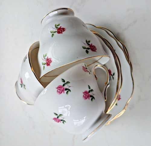 Colclough pink roses - colclough,