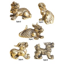 Brass Kylin Statue Miniature