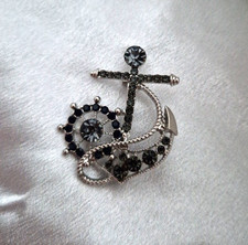 Anchor Brooch Sailing Ship