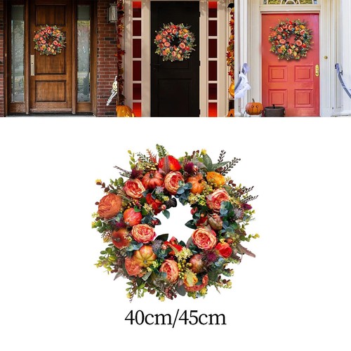 Halloween fall wreath front - halloween,