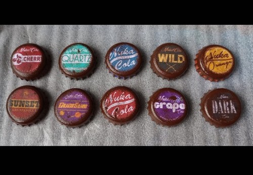 Nuka cola bottle caps - cola,