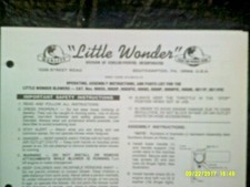 Little Wonder Blower Operating