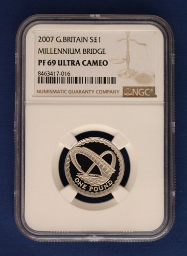 2007 silver proof - proof, £1
