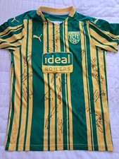WEST BROMWICH ALBION AWAY SHIRT SIGNED BY 19 - "PROOF"