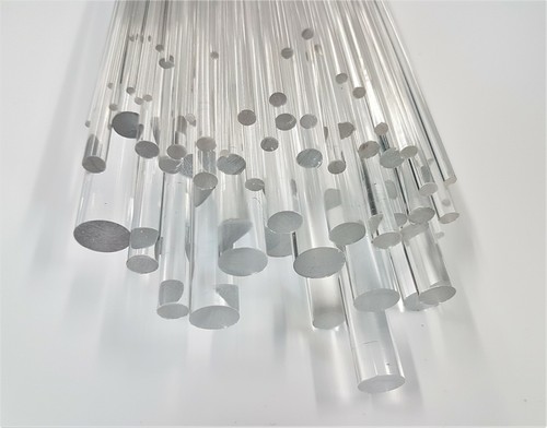 Plastic round clear pmma rod - round,