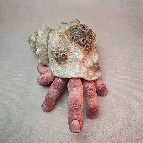 Halloween snail finger resin - finger,
