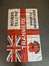 Tranmere Rovers Flag 3x2  - Tranmere Football Flag Brand New Flag 3ft X 2ft