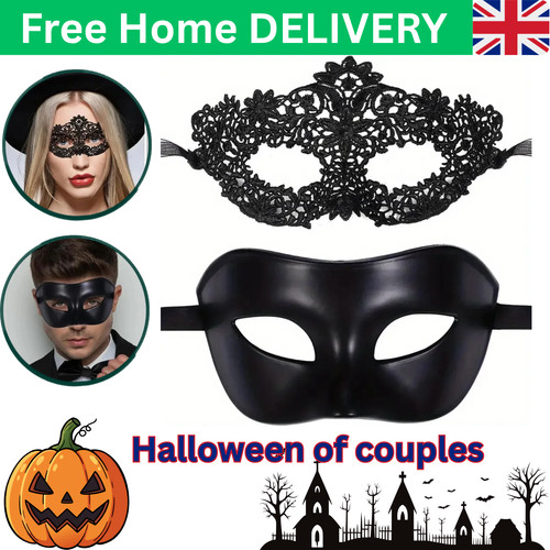 2pcs couples masquerade mask - 2pcs,