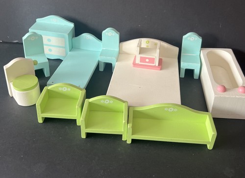 Large asda wooden - wooden, dolls
