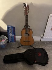 Acoustic Guitar With Stand And