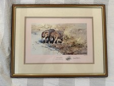 SIGNED Limited Ed Elephant Print by David Shepherd (1931-2017) African Babies