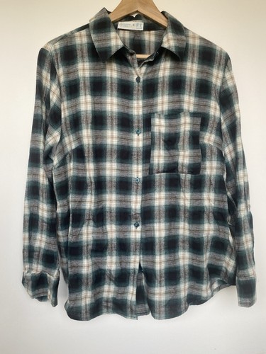 Green check plaid flannel - green,