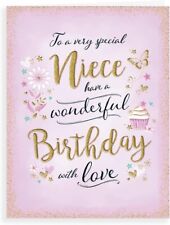 To A Special Niece Birthday Card. 19x13cm (8x6 Inches)