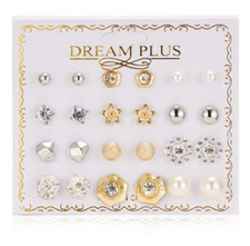 Set Of 12 Pairs Earrings