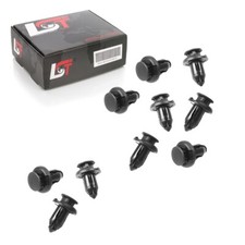 10x Bumpers Bumper Fastening Clips Black for Honda