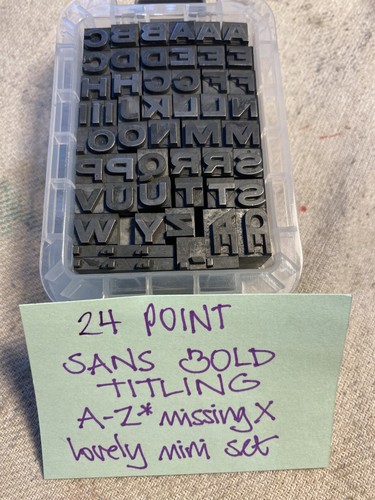 Point sans bold titling - 24,