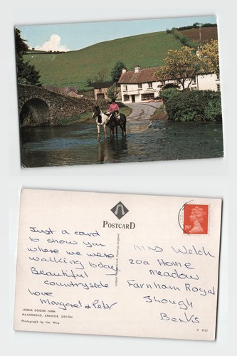 Postcard lorna doone farm - lorna,