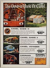 1968 Print Ad Camel Tent