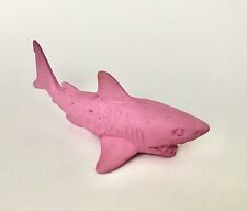 Rare Vintage 1970s Diener SUPER SHARKS Erasers Rubber Pink TIGER SHARK