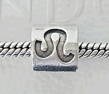 Genuine Pandora Bracelet Charm - Silver LEO Zodiac Star Sign 925 ALE