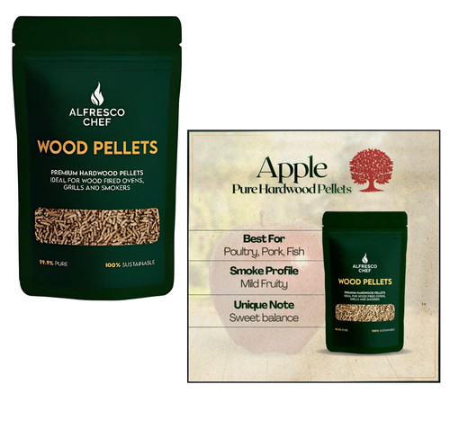 Apple wood pellets 3kg - pellets, 3kg-18kg