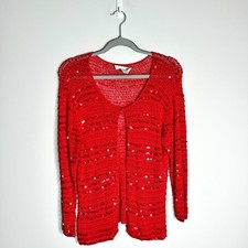 Vintage Bright Red Crochet