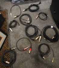 JOB LOT Audio Cables Mic XLR