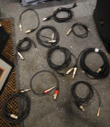 Job lot audio cables - audio, mic
