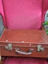 vintage brown suitcase