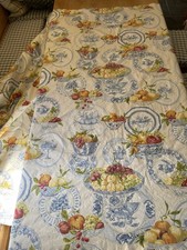 Colefax and Fowler1992 ‘Still Life’ Cotton Fabric, Used 165cm Length X 2 Widths