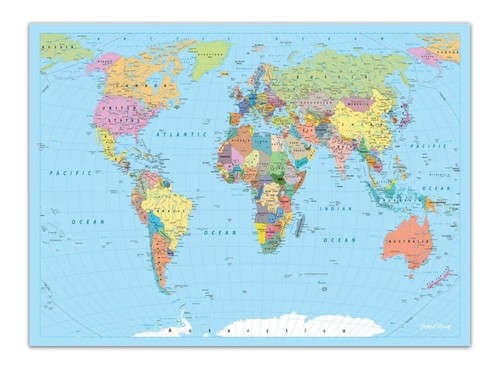 Faithful prints world map - prints,
