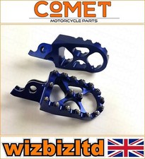 Kawasaki KX500 1993-2003 [JustMX Blue Anodised Motocross MX Studded Footpegs]