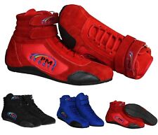 Karting Boots Racing Shoes Track Motorsport Boots Black Red Blue Adult & Kids 