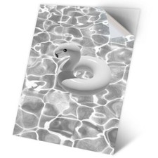 1 x Vinyl Sticker A2 - BW - Flamingo Inflatable Tropical #35590