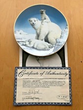 WS George fine china 22 karat gold edged. Wonders of the Sea Polar Bear & Cubs