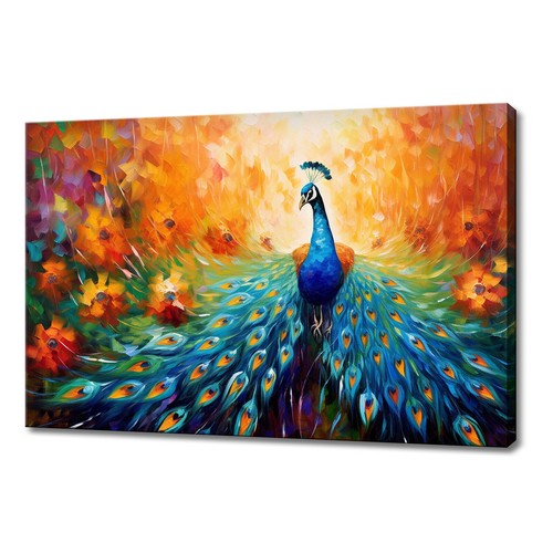 Majestic peacock art print - art,