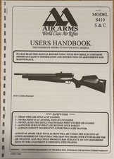 Air Arms Users Handbook Model S410 S&C